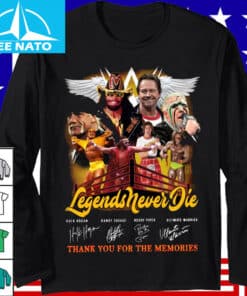 Legends Never Die Wrestling Superstars Thank You For The Memories Shirt2