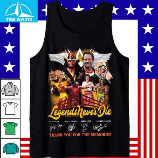 Legends Never Die Wrestling Superstars Thank You For The Memories Shirt - Image 5