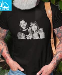 Lemmy and Ozzy Osbourne Middle Finger Iconic Rock Shirt2