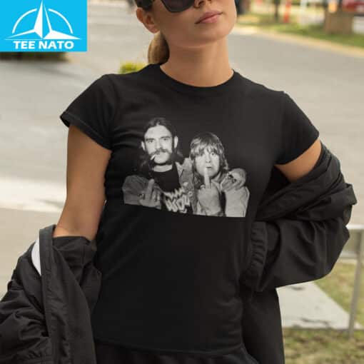 Lemmy and Ozzy Osbourne Middle Finger Iconic Rock Shirt - Image 5
