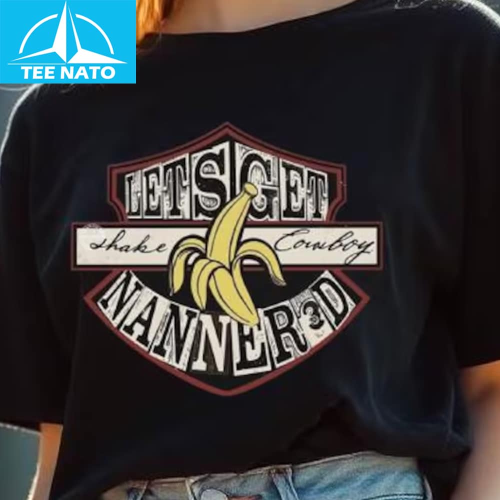 Full outfit with the Lets Get Shake Cowboy Nanner3d Banana Shirt