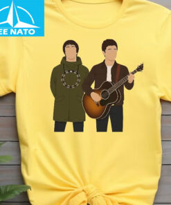 Liam and Noel Gallagher White Concer Shirt1