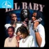 Lil Baby Rapper Photo Collage Graphic Shirt