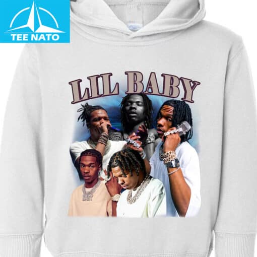 Lil Baby Rapper Photo Collage Graphic Shirt - Image 2