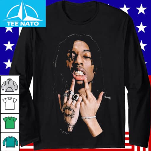 Lil Tecca Rapper Middle Finger Graphic Shirt - Image 3