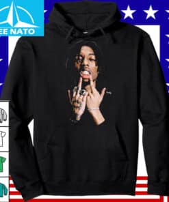 Lil Tecca Rapper Middle Finger Graphic Shirt3