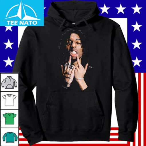 Lil Tecca Rapper Middle Finger Graphic Shirt - Image 4