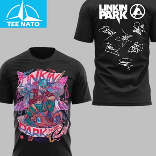 Linkin Park From Zero World Tour Band Signatures Shirt - Image 2
