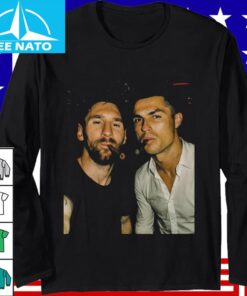 Lionel Messi Cristiano Ronaldo Smoking Cigars Shirt2