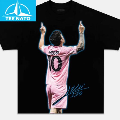 Lionel Messi Inter Miami Goal Celebration Shirt