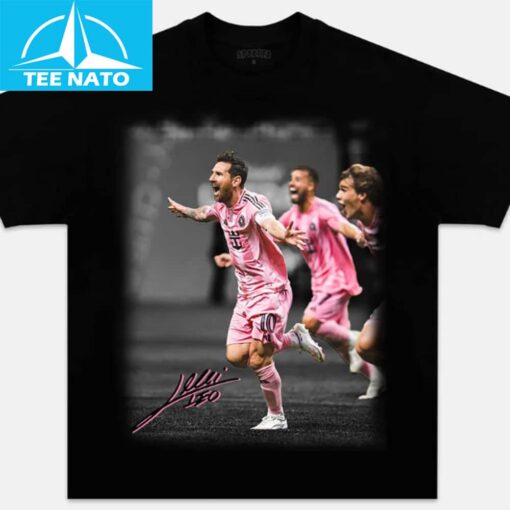 Lionel Messi Inter Miami Team Goal Celebration Shirt