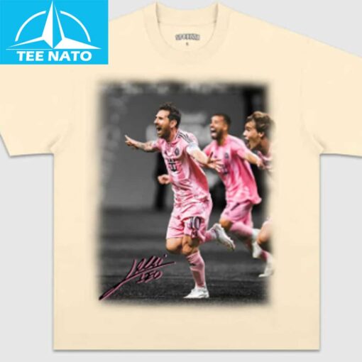 Lionel Messi Inter Miami Team Goal Celebration Shirt - Image 4