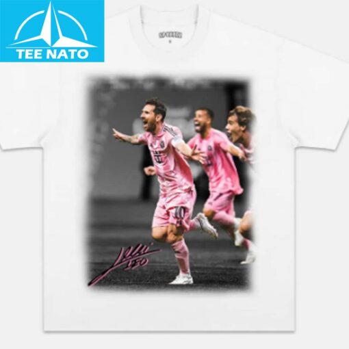 Lionel Messi Inter Miami Team Goal Celebration Shirt - Image 3
