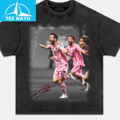 Lionel Messi Inter Miami Team Goal Celebration Shirt - Image 2