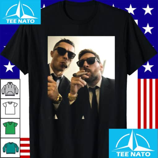 Lionel Messi and Friend Smoking Cigars Shirt
