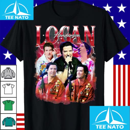 Logan Henderson Big Time Rush Vintage Style Singer Shirt - Image 4