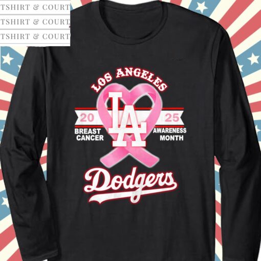 Los Angeles Dodgers 2025 Breast Cancer Awareness Month Shirt - Image 3