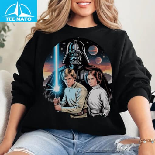 Luke Skywalker Princess Leia Darth Vader Shirt - Image 5