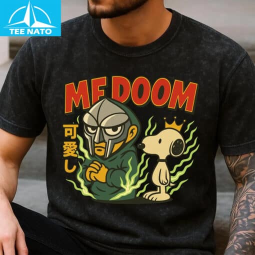 MF DOOM x Snoopy Cartoon Crossover Shirt - Image 3