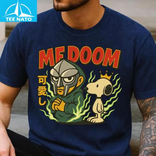 MF DOOM x Snoopy Cartoon Crossover Shirt - Image 4