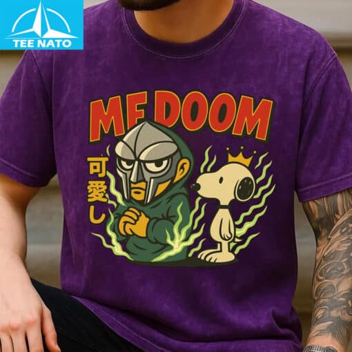 MF DOOM x Snoopy Cartoon Crossover Shirt - Image 5