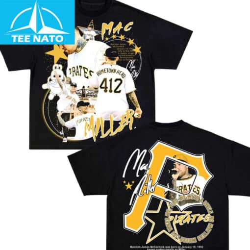 Mac Miller Pirates Hometown Hero 412 Graphic Shirt