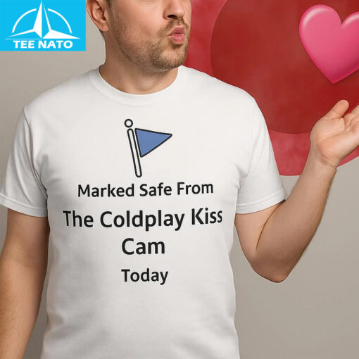 Marked Safe From Coldplay Kiss Cam Shirt - Image 3