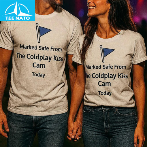 Marked Safe From Coldplay Kiss Cam Shirt - Image 4