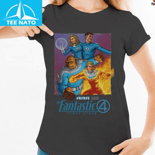 Marvel Fantastic Four First Steps Comic Book Shirt