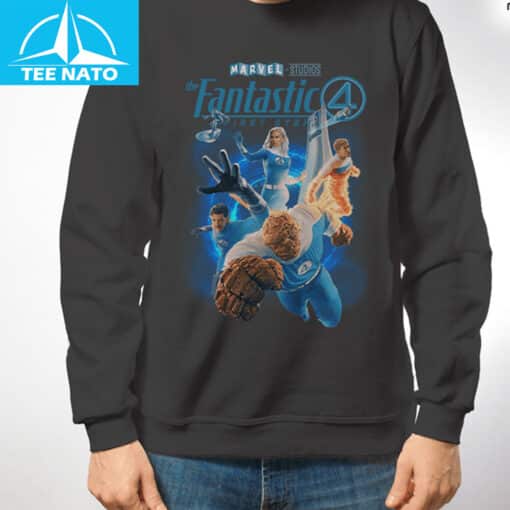 Marvel Studios The Fantastic Four Movie Poster Shirt - Image 6