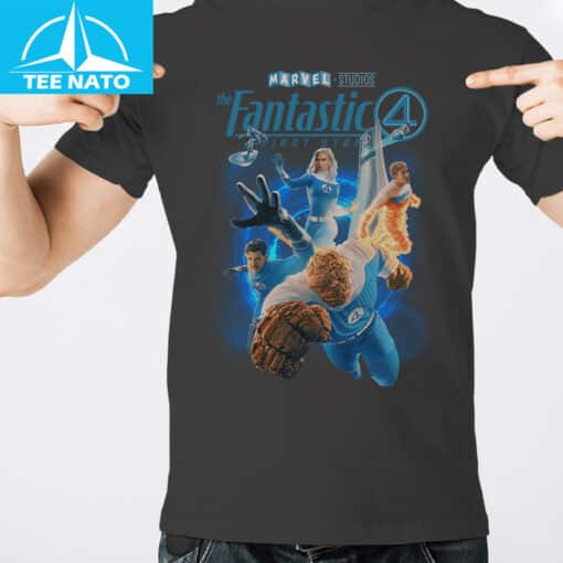 Marvel Studios The Fantastic Four Movie Poster Shirt - Image 5