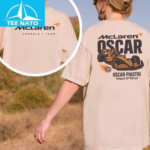 McLaren Oscar Piastri Belgian GP Winner Shirt - Image 2