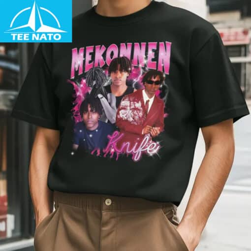 Mekonnen Knife Bootleg Y2k Vintage Shirt - Image 3