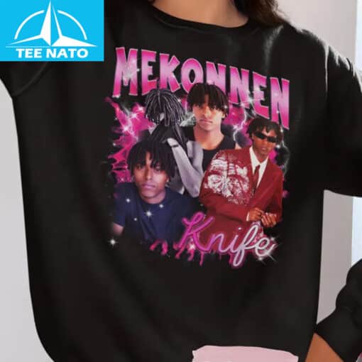 Mekonnen Knife Bootleg Y2k Vintage Shirt - Image 4