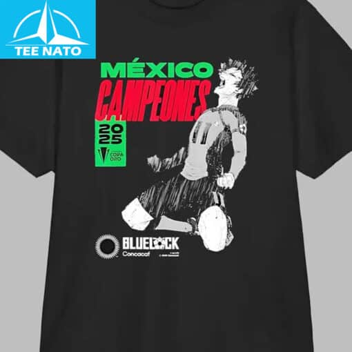 Mexico Gold Cup Champions 2025 Concacaf vs Blue Lock Shirt - Image 2