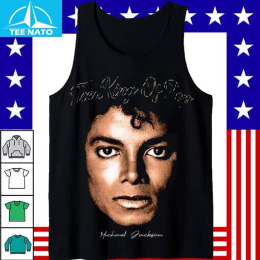 Michael Jackson The King Of Pop Iconic Face Shirt - Image 2