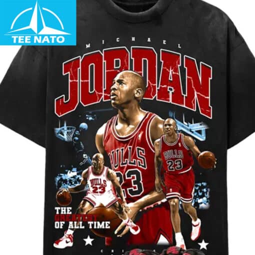 Michael Jordan The Best Of All Time Chicago Bulls Basketball Shirt - Image 3