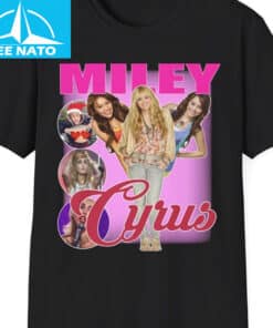 Miley Cyrus Hannah Montana Photo Collage Graphic Shirt1