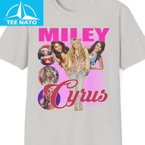 Miley Cyrus Hannah Montana Photo Collage Graphic Shirt - Image 3