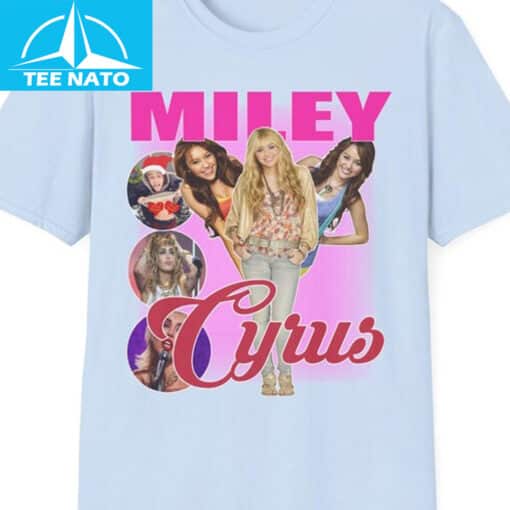 Miley Cyrus Hannah Montana Photo Collage Graphic Shirt - Image 4