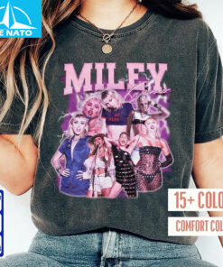 Miley Cyrus Singer 90s Retro Shirt