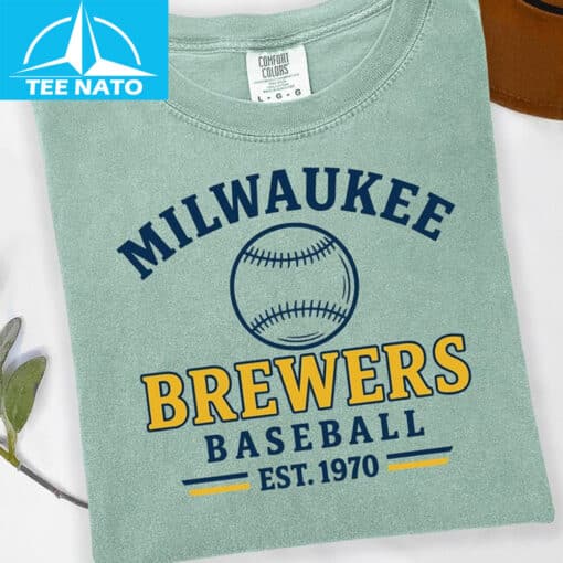 Milwaukee Brewers Baseball Est 1970 Fan Shirt - Image 2