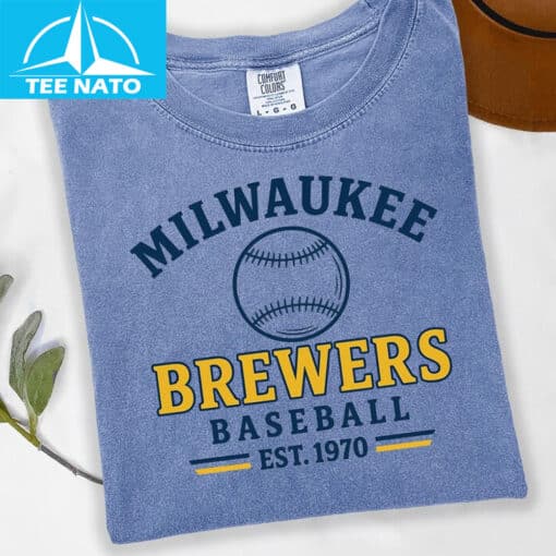 Milwaukee Brewers Baseball Est 1970 Fan Shirt - Image 3