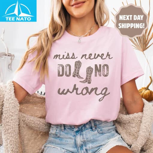 Miss Never Do No Wrong Wallen Shirt - Image 4