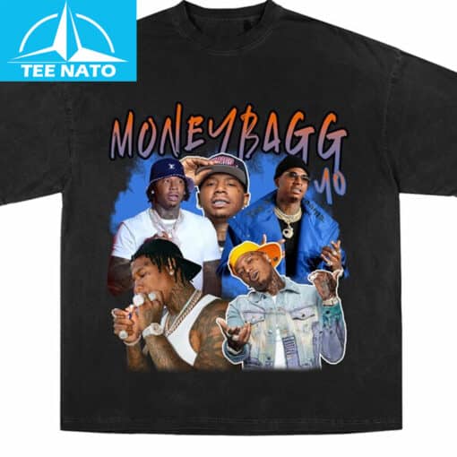 Moneybagg Yo Rapper Hip Hop Music Collage Shirt - Image 2