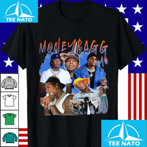 Moneybagg Yo Rapper Hip Hop Music Collage Shirt - Image 4