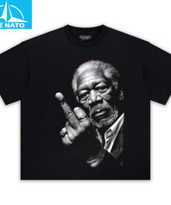 Morgan Freeman Middle Finger Graphic Shirt