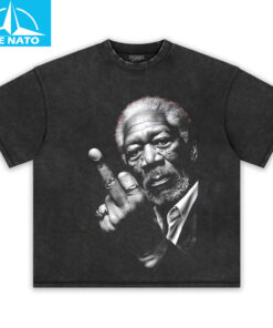 Morgan Freeman Middle Finger Graphic Shirt2