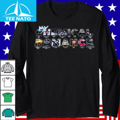 My Chemical Romance Albums & Songs Graphic Shirt - Image 3