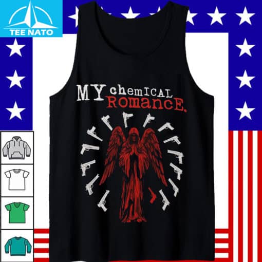 My Chemical Romance Red Angel Emo Punk Shirt - Image 5